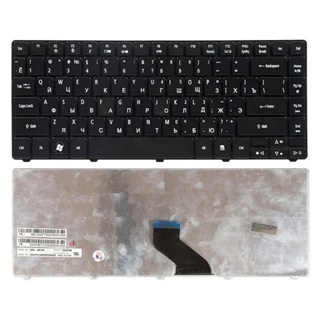 Клавіатура для ноутбука Acer eMachines D443, D528, D640 G Z, D728, D729, D730, D370, D732