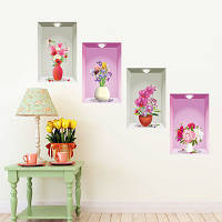 3-D інтер'єрна наліпка картина 4 в 1