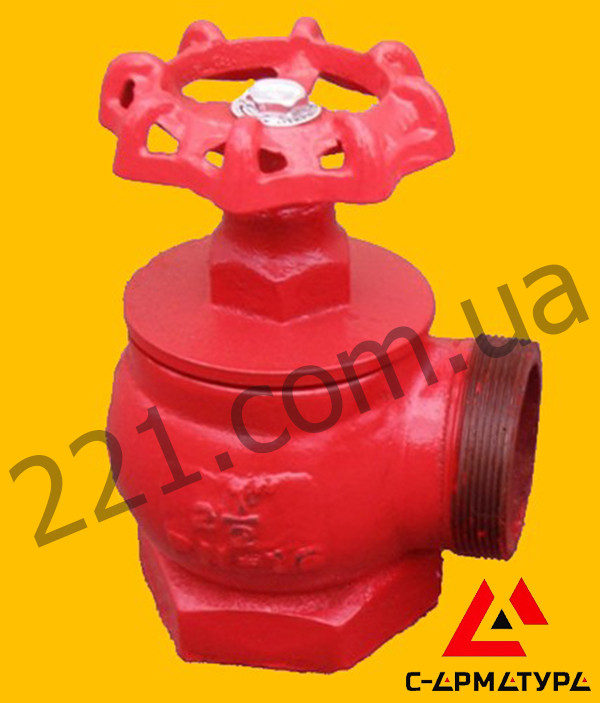 Купить Вентиль (кран) пожарный угловой ПК-70 чугунный, цена 987 ...