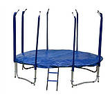 Великий батут для дорослих із захисною сіткою Tima Sport 370/374 см 12FT JUMPI синій, фото 9