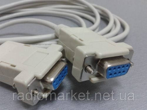 Шнур нуль-модемний гн.DB9pin - гн.DB9pin, 1,3 метра