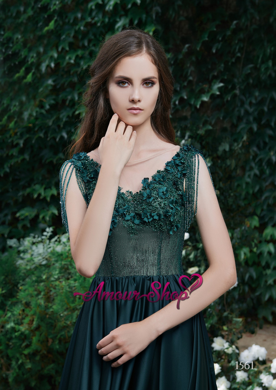 Вечірнє (випускне) плаття з незвичайними крильцями, фото 1