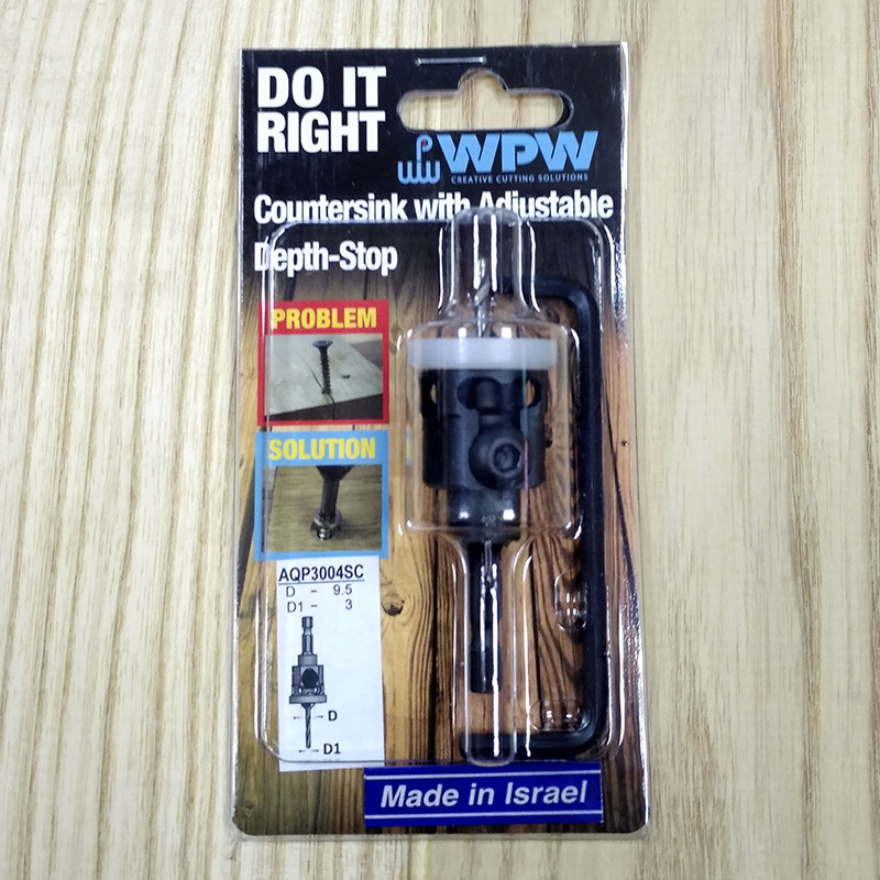 Зенківка твердосплавна WPW з шестигранним хвостовиком і полімерним обмежувачем D3,0/9,5, фото 1