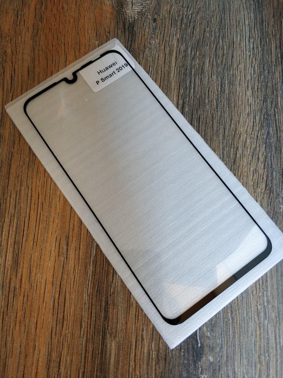 Захисне скло Full Glue для Huawei P Smart 2019 Чорне 5D