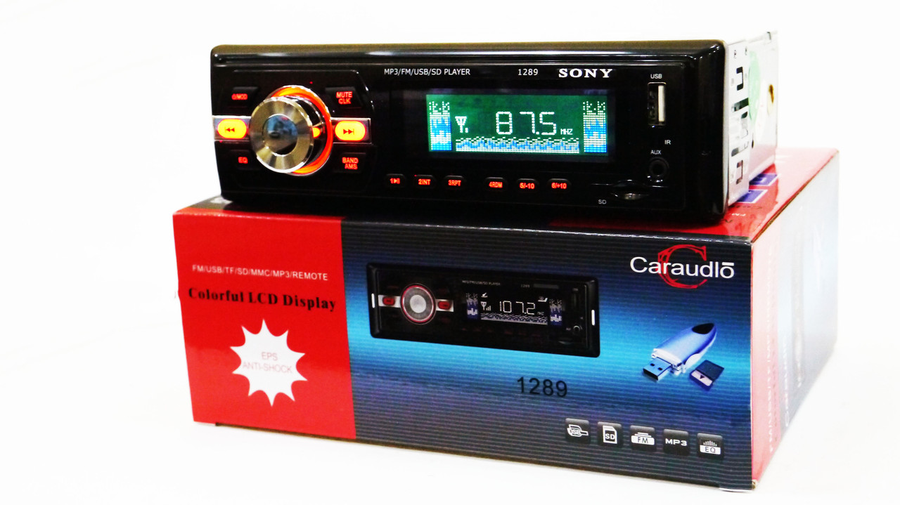 Автомагнітола 1289 ISO — MP3+FM+USB+microSD-карта