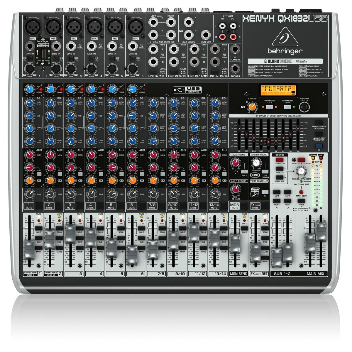 Аудіокшер Behringer Xenyx QX1832USB