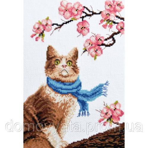 Набір для вишивки хрестиком "Кіт - романтик"