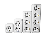 Колодка 2-я АБС Харків з заземленням 16А 250В, фото 3