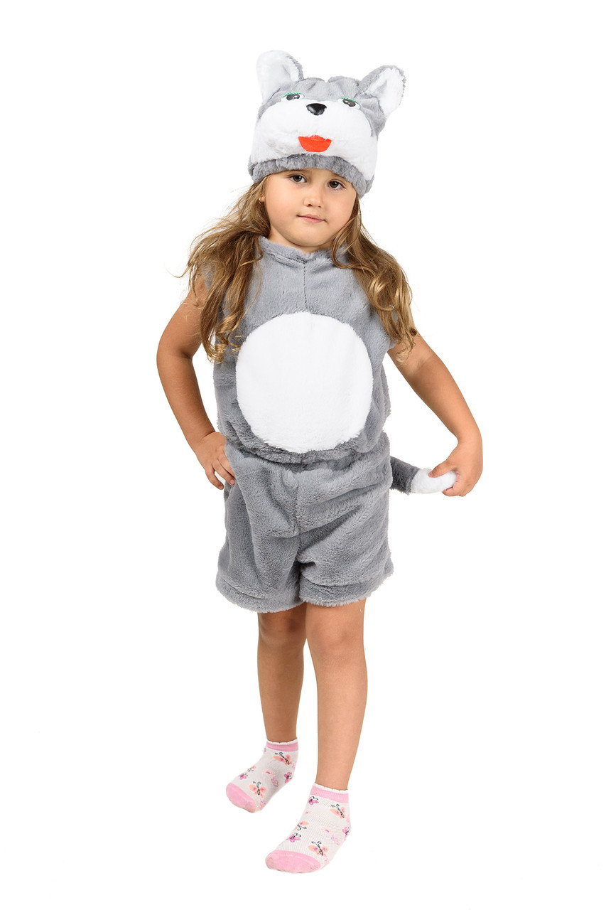Карнавальный костюм серого Котика для малышей - фото 1 - id-p917396581