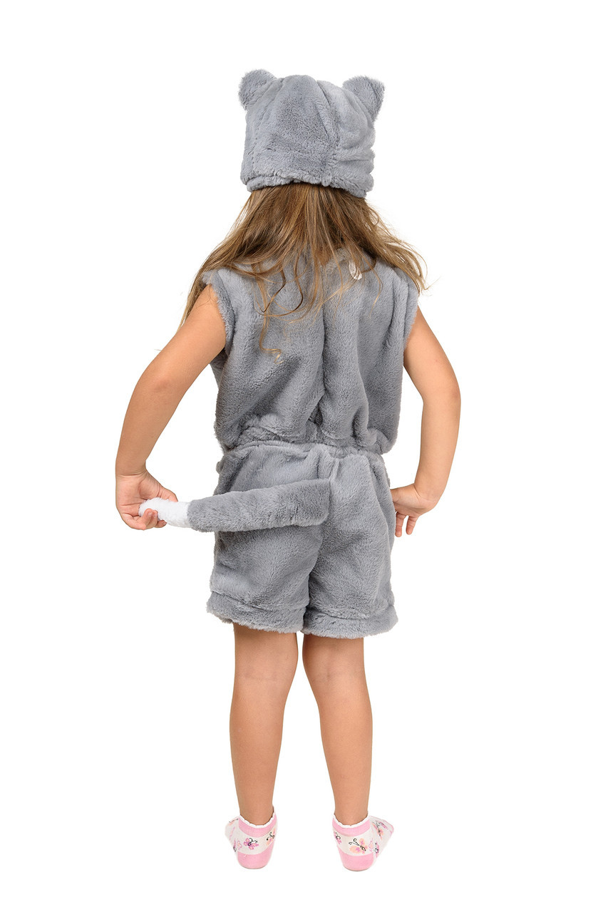 Карнавальный костюм серого Котика для малышей - фото 4 - id-p917396581