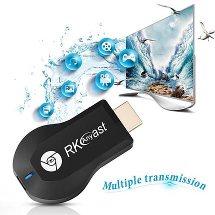 Медіаплеєр смарт ТВ бездротовий HDMI адаптер Медіаплеєр RKcast M9 TV Stick , фото 4