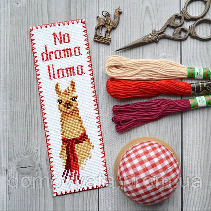 Набір для вишивання хрестиком "No drama Llama", фото 2