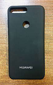 Чохол-накладка на телефон Huawei Y7 2018 чорного кольору