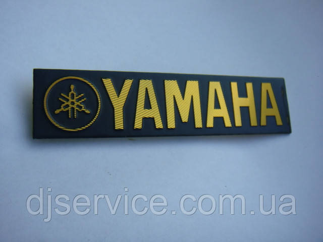 Значок, наклейка, логотип Yamaha 110x26mm на сітку колонки