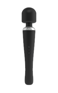 Потужний вібромасажер Dorcel Megawand Black перезарядний, 160 режимів