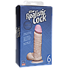 Фалоїмітатор Doc Johnson The Realistic Cock 6 inch White — ULTRASKYN, Vack-U-Lock, діаметр 4,3 см, фото 3