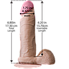 Фалоїмітатор Doc Johnson The Realistic Cock 6 inch White — ULTRASKYN, Vack-U-Lock, діаметр 4,3 см, фото 4