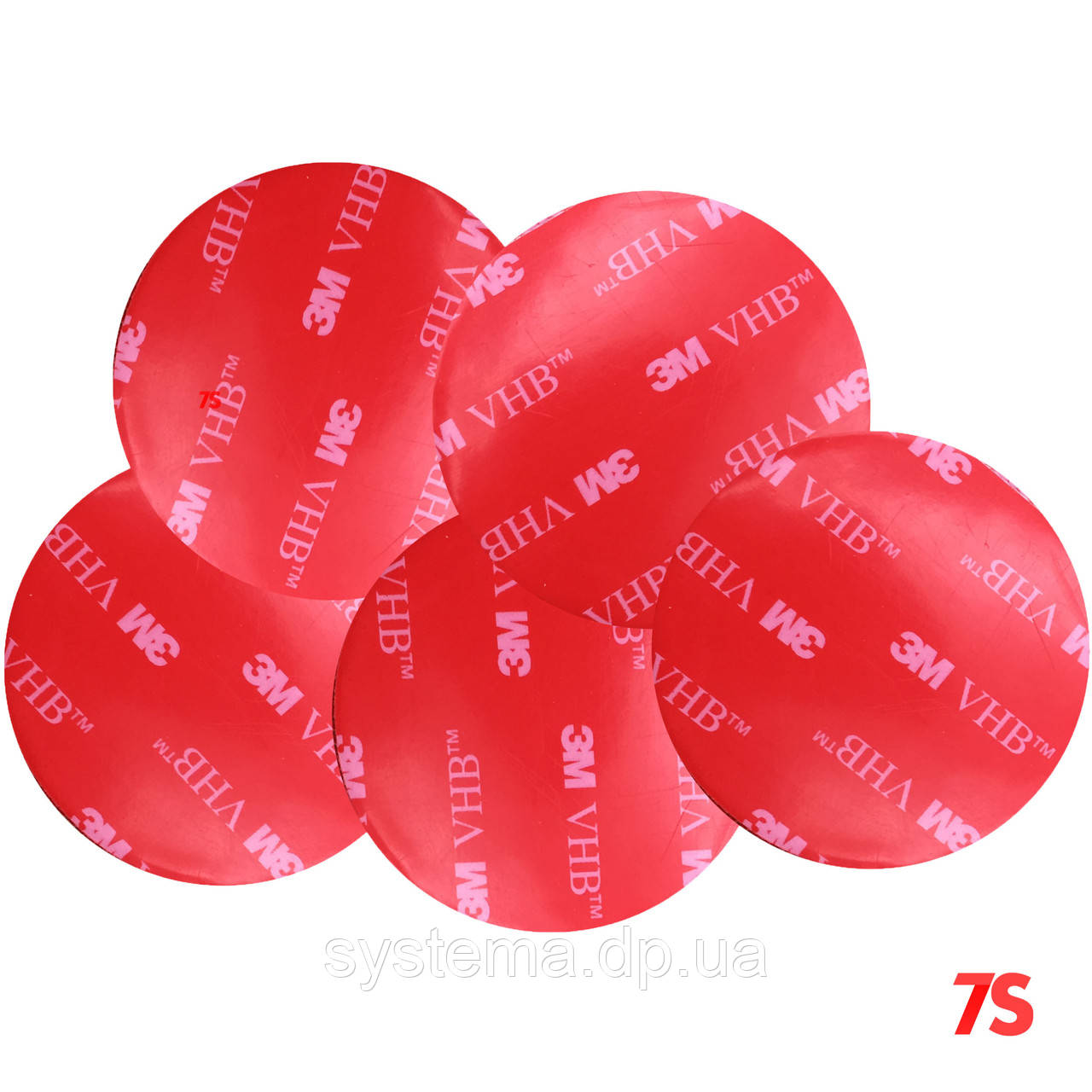 Двухсторонний скотч для датчиков дождя/света д. 50 мм, толщина 2,0 мм, прозрачный, комплект 5 шт. 3M VHB