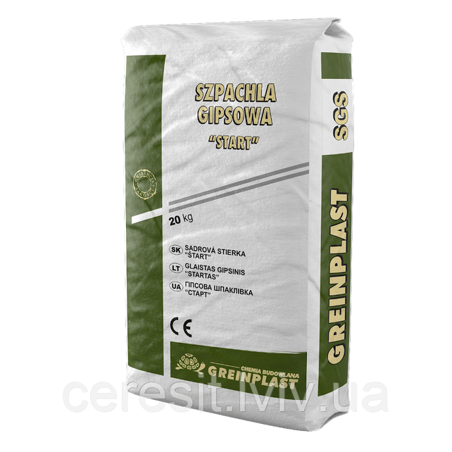 Шпаклівка гіпсова стартова Greinplast SGS 20 кг