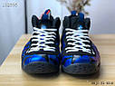 Nike Air Foamposite Blue сині кросівки чоловічі, фото 8