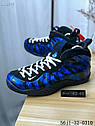 Nike Air Foamposite Blue сині кросівки чоловічі, фото 3