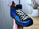 Nike Air Foamposite Blue сині кросівки чоловічі, фото 5