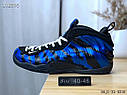 Nike Air Foamposite Blue сині кросівки чоловічі, фото 6