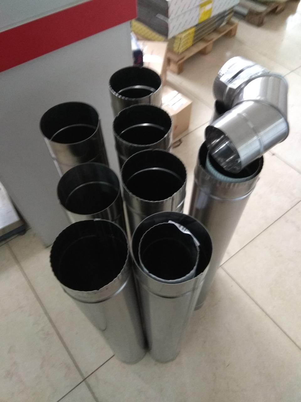 Димохід одностінний Ø180 (AISI 430) 0,5 мм, фото 1