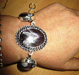 Елегантний браслет із контрастним аметистом, фото 6