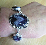 Елегантний браслет із контрастним аметистом, фото 4
