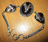 Елегантний браслет із контрастним аметистом, фото 7