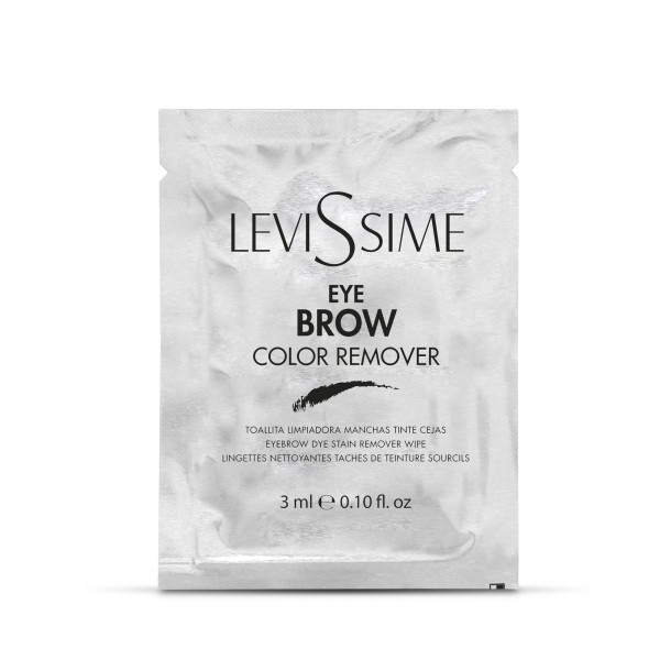 Levissime. Eyebrow Color Remover. Серветки для видалення оксидантного барвника брів, 3 мл.