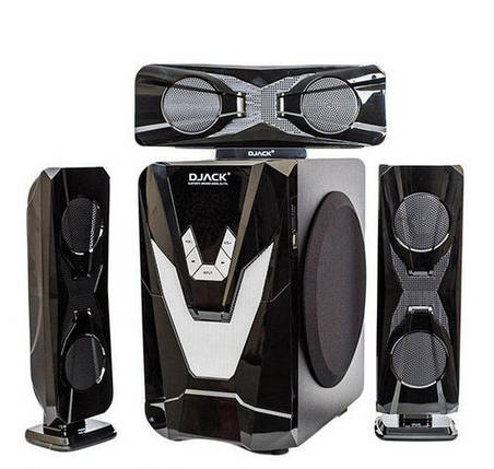 Комплект акустики набір 3.1 набір колонок DJACK DJ-Y3L (USB/FM-радіо/Bluetooth) для дому колонки 60 Вт, фото 1
