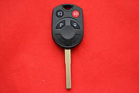 Ключ корпус Ford 4 кнопки лезвие HU101