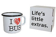 Оригинальная металлическая кружка Volkswagen T1 Bulli Mug, White (7E0069601)