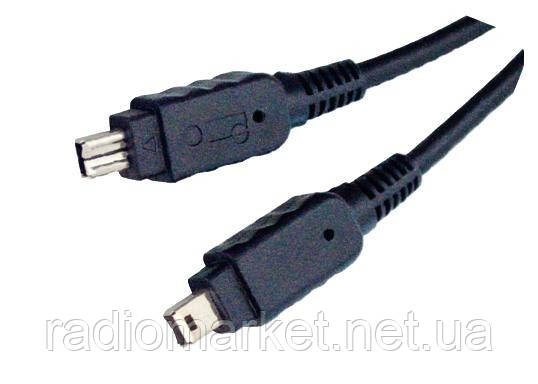 Шнур мультимедійний Firewire IEEE 1394B (штекер 4рin-штекер 4рin), 1,5метра