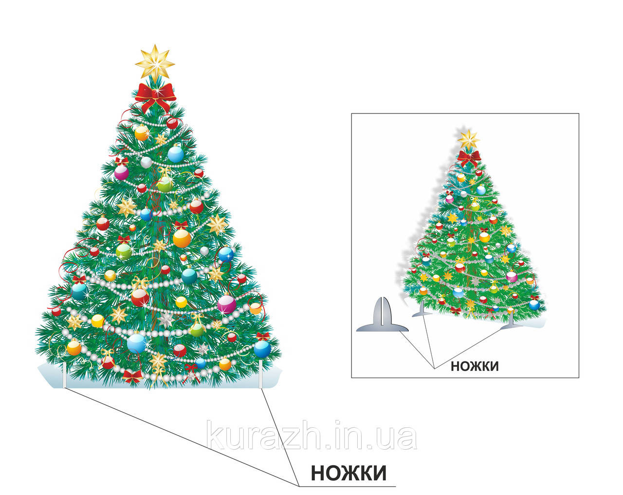 Декорація "Новорічна ялинка"