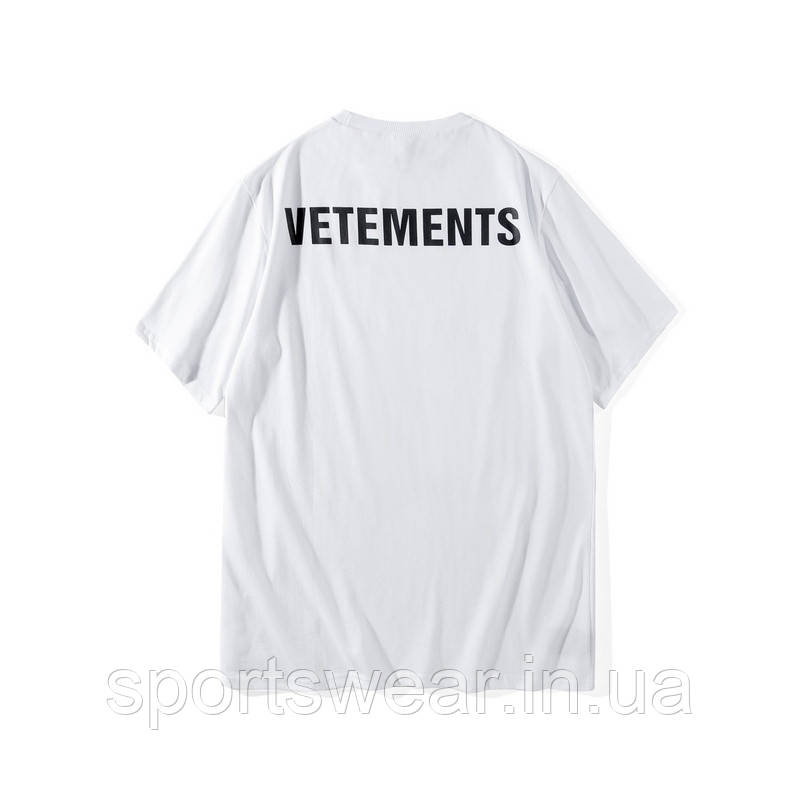 Чоловіча біла Футболка Vetements