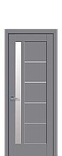 Дверное полотно Грета Антрацит со стеклом сатин 2000х800