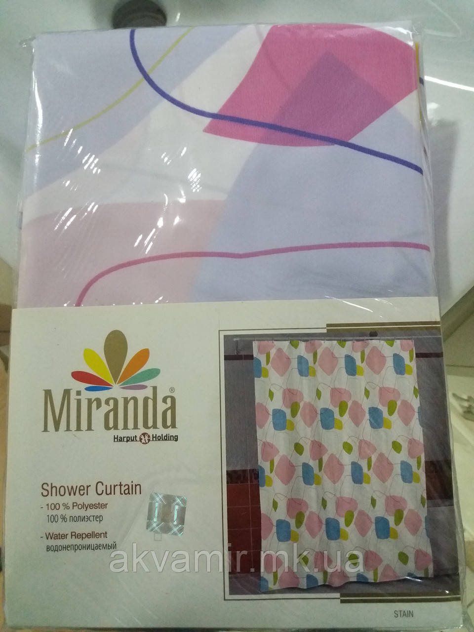 Штора для ванної Miranda STAIN (Туреччина) 180х200 см