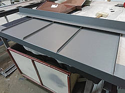 Фальцева покрівля для навісів