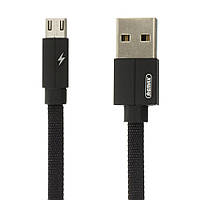 Кабель для зарядки USB-microUSB Remax Kerolla RC-094m 2,1A 2m Black