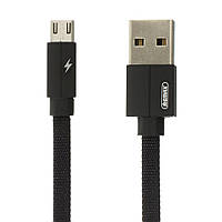 Кабель для зарядки USB to MicroUSB Remax Kerolla RC-094m 2,1A 2m Black