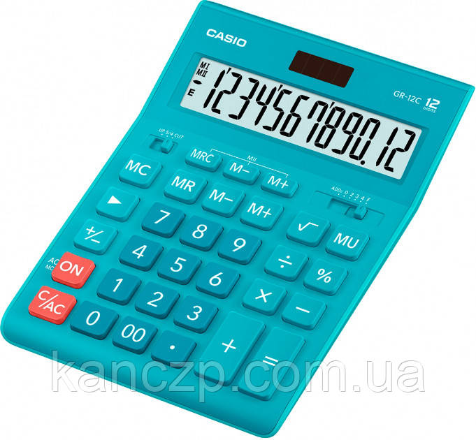 Калькулятор Casio 12 розрядний Блакитний, фото 1