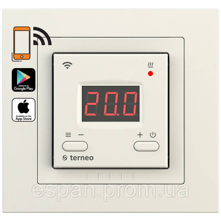 Терморегулятор terneo ax unic, слонова кістка, фото 1