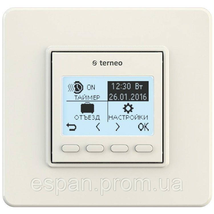 Терморегулятор terneo pro, слонова кістка, без датчика температури підлоги, фото 1