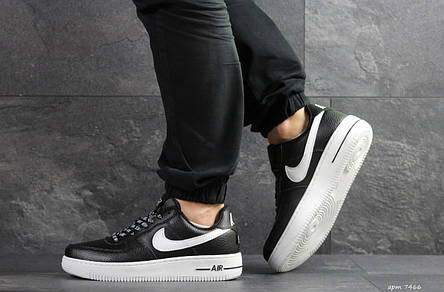 Кросівки чоловічі Nike Air Force AF 1,чорно-білі, фото 2