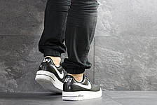 Кросівки чоловічі Nike Air Force AF 1,чорно-білі, фото 3