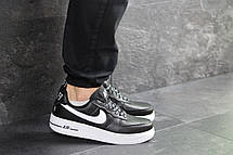Кросівки чоловічі Nike Air Force AF 1,чорно-білі, фото 2