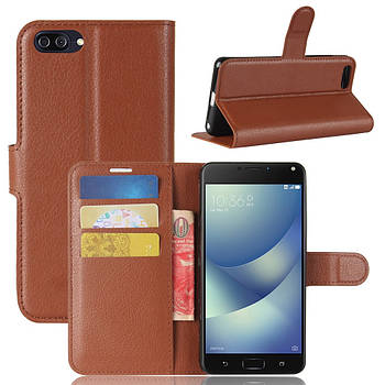 Чохол-книжка Litchie Wallet для Asus Zenfone 4 Max (ZC520KL) Коричневий